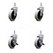 Service Caster Choice Bussing Utility Cart Swivel Caster Replacement Set CHO-SCC-GR05S410-TPRS-716138-2-SLB-2 - alternate 1